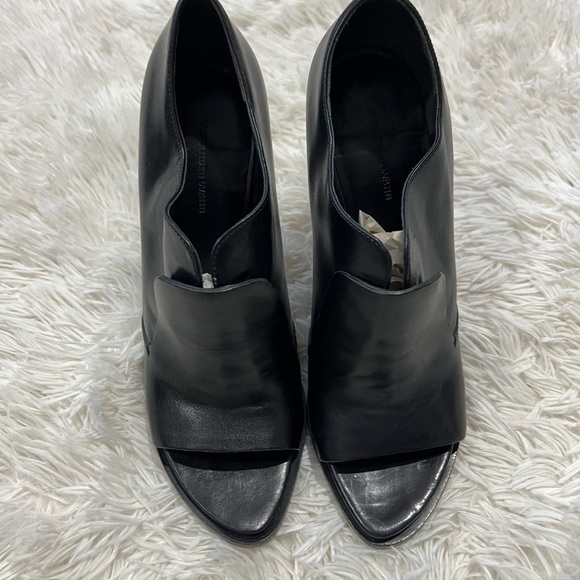 Alexander Wang Leather Peep Toe Heels - Size 39.5 US 9 - Picture 2 of 9